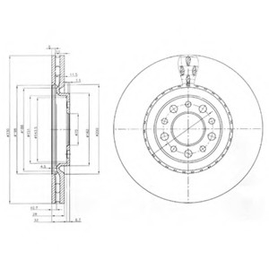 Тормозной диск Delphi BG3993 (фото 1)