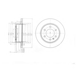 Тормозной диск Delphi BG4033