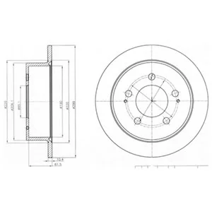 Тормозной диск Delphi BG4220