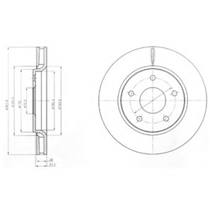 Тормозной диск Delphi BG4248