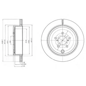 Тормозной диск DELPHI Delphi BG4288