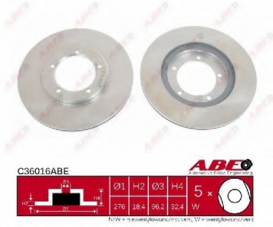 Тормозной диск ABE C36016ABE