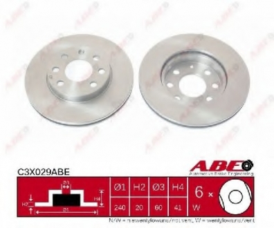 Тормозной диск ABE C3X029ABE (фото 1)