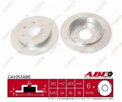 Тормозной диск ABE C41052ABE