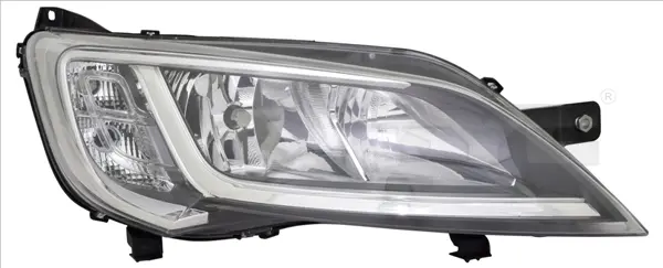 Фара лев (H7/H7/W21, електрична, з мотором, колір відбивача: хром).) CITROEN JUMPER III FIAT DUCATO PEUGEOT BOXER 06.14-12.17 TYC 2014776052 (фото 1)