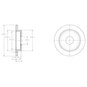 Тормозной диск DELPHI Delphi BG3112