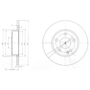 Тормозной диск DELPHI Delphi BG3840
