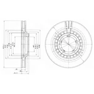 Тормозной диск DELPHI Delphi BG4134