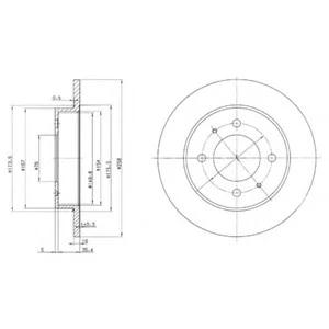 Тормозний диск Delphi BG3070