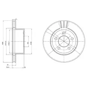 Гальмівний диск DELPHI Delphi BG3533