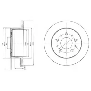 Тормозной диск Delphi BG4061