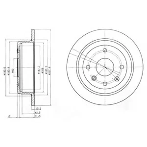 Тормозной диск Delphi BG4091