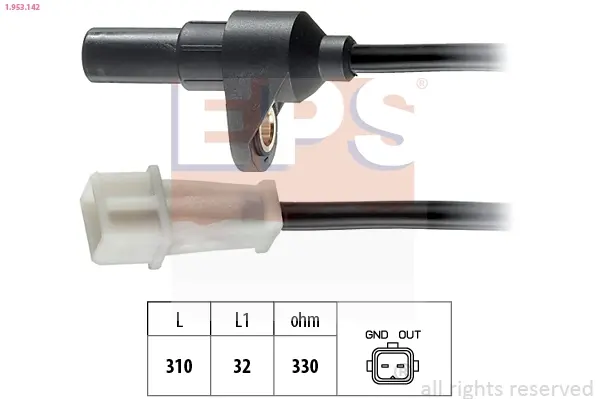 Датчик положення к/вала Renault Safrane II 2.5 96-00 /Volvo 850, 960, C70, S70, S90, V70, V90 90-02 EPS 1953142 (фото 1)