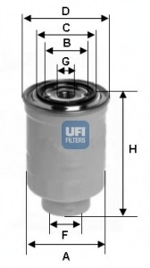 Топливный фильтр UFI 2441100 (фото 1)