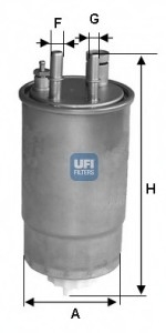 Топливный фильтр UFI 24ONE03
