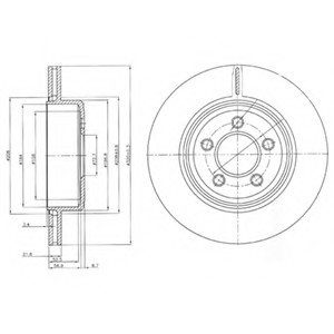 Тормозной диск Delphi BG4073 (фото 1)