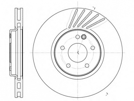 Тормозной диск REMSA 6112710 (фото 1)
