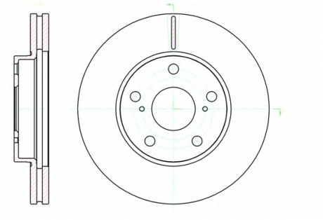 Тормозной диск REMSA 6104310 (фото 1)