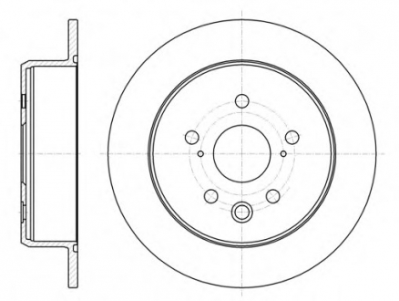 Тормозной диск REMSA 6107500