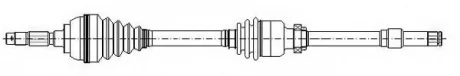 Полуось Metelli 170885