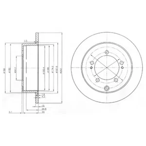 Тормозной диск DELPHI Delphi BG4037