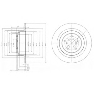 Тормозной диск Delphi BG4154