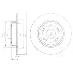 Тормозной диск Delphi BG4249
