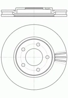 Тормозной диск REMSA 6104710