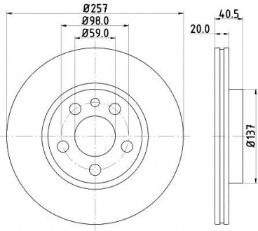 Тормозной диск MINTEX MDC992 (фото 1)