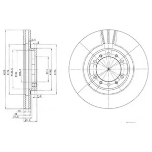 Гальмівний диск DELPHI Delphi BG3099