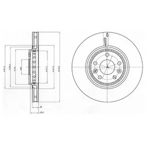 Тормозной диск Delphi BG4266