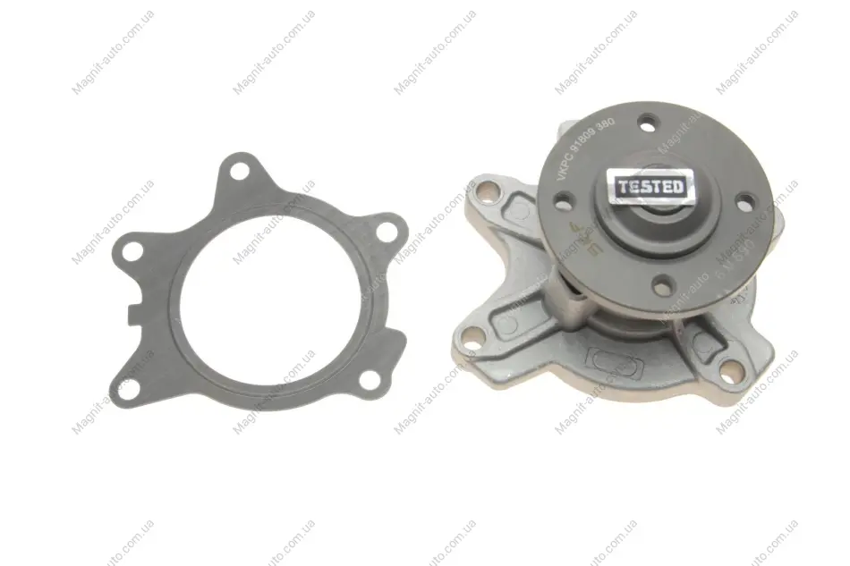 Насос охолоджуючої рідини, з ущільненням MINI (R50, R53) TOYOTA AURIS, COROLLA, YARIS 1.3/1.4D 09.02-07.14 SKF VKPC91809 (фото 1)