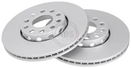 Диск гальмівний AUDI/VW 100/200/A3/A4/A6/Passat передн. вент. (вир-во ABS) A.B.S. 16098