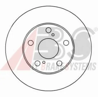 Гальмівний диск перед. Toyota Camry 91-02 (275х28) A.B.S. 16220