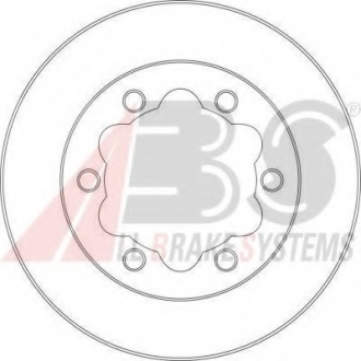 Тормозной диск A.B.S. A.B.S. 16950 (фото 1)