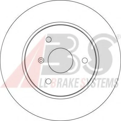 Гальмівний диск перед. Smart Fortwo -07, City-Coupe -04, Roadster -05 (280х38) A.B.S. 17161 (фото 1)