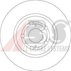 Тормозной диск пер. Toyota Avensis T25 04- (295*26) A.B.S. 17510 (фото 1)