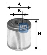 Масляный фильтр UFI 2555300 (фото 1)