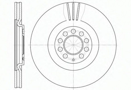 Тормозной диск REMSA 659710 (фото 1)