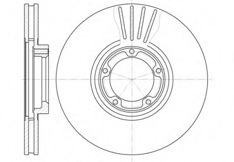 Тормозной диск REMSA 651910 (фото 1)