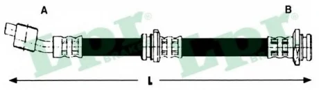 Шланг тормозной LPR 6T48291