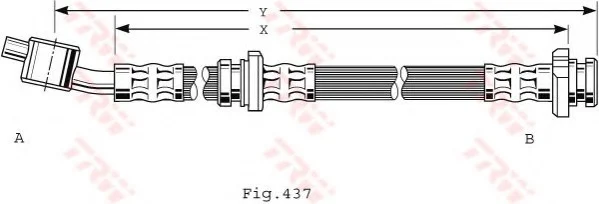 Тормозной шланг TRW PHD481 (фото 1)