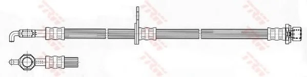Тормозной шланг TRW PHD534 (фото 1)
