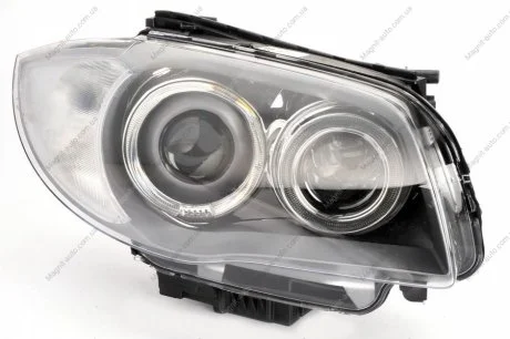 Фара прав (D1S, электрический, с мотором, цвет поворота: прозрачная) BMW 1 E81, E87, 1 E82, E88 03.07-12.13 Valeo 044284