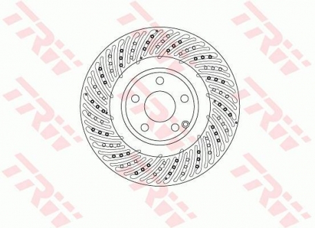Тормозной диск TRW DF6674S (фото 1)