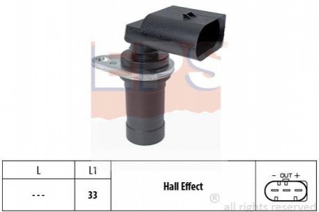 Датчик положення к/вала BMW 3 (E36/E46), 5 (E39/E60), 7 (E38/E65), X3 (E83), X5 (E53), Z3 (E36), Z4 (E85) 1.6-4.6 95- EPS 1953472
