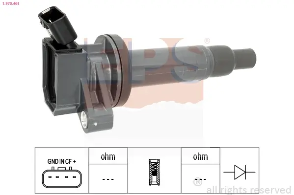 Котушка запалювання Toyota Corolla 1.4 (4ZZ-FE) 02.00-01.02/Rav 4 1.8VVTi 00- EPS 1970461 (фото 1)
