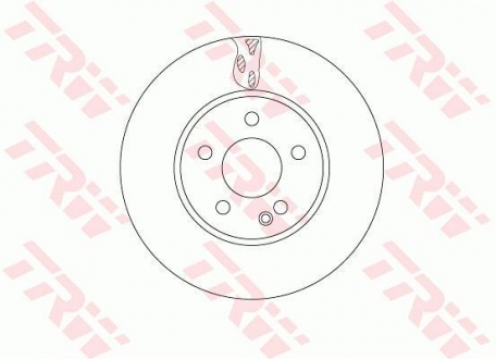 Тормозной диск TRW DF6745S (фото 1)