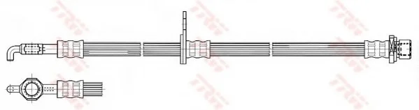 Тормозной шланг TRW PHD533 (фото 1)