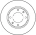 Диск тормозной передний лев/прав CITROEN AX, SAXO, XSARA, XSARA PICASSO, ZX PEUGEOT 106 I, 106 II, 205, 205 I, 205 II, 206, 206+, 306, 309 I, 309 II, 407 1.0-Electric 10.85- TRW DF1221 (фото 2)